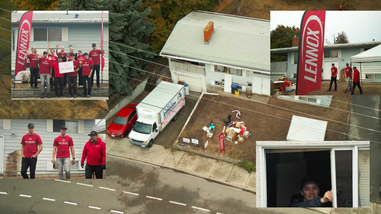 Photos from Coral Home Comfort's Feel The Love installation day